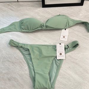 New Shade and Shore brand bikini seafoam